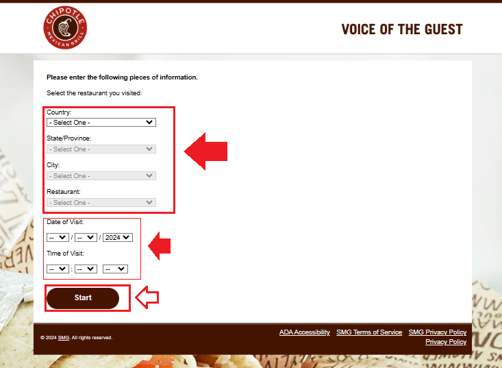 ChipotleFeedback Email With a Survey Link