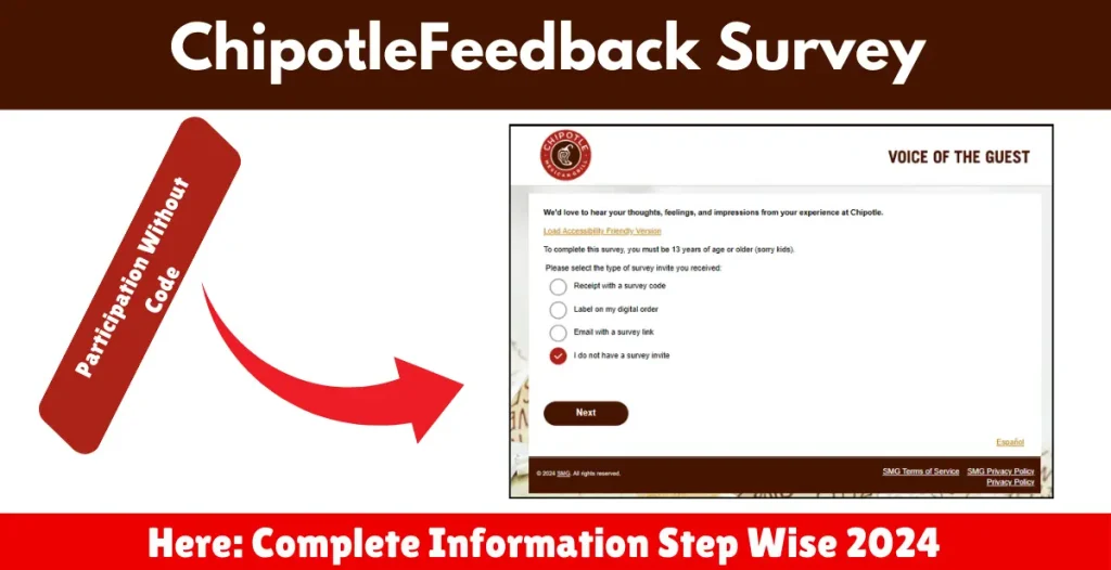 ChipotleFeedback Survey Participation Without Code