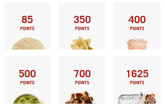 Rewards Exchange Chipotle